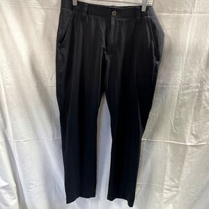 Under Armour Black Pants Tapered Loose Fit Size 34 x 30 Style 1291319